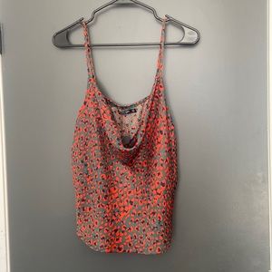 Nasty gal cowl neck satin tank top